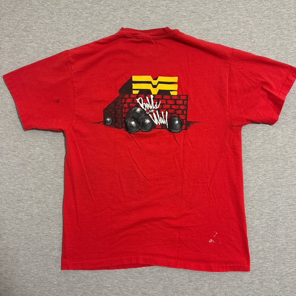 Vintage Hanes Beefy-T Methods West Pocket Graphic T-Shirt Red Size Large - Picture 2 of 9